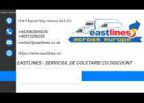 Serviciu de coletarie Anglia-Romania retur