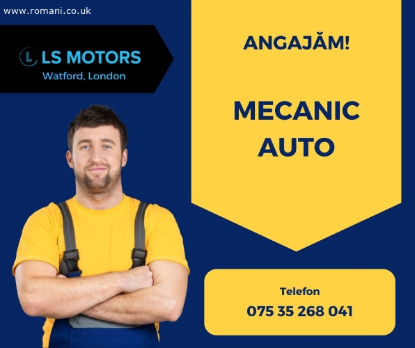 Angajam Mecanic cu Experienta Full Time sau Part Time