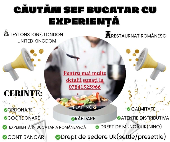 Bucătar pentru restaurant românesc